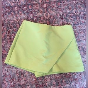 Like green Zara shorts/skirt